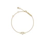 ted baker hansa: crystal heart bracelet gold &amp; clear crystal image