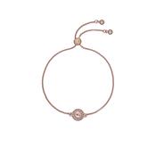 ted baker soleta: solitaire sparkle crystal adjustable bracelet rose gold tone,rose crystal image