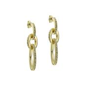 ted baker shirina: crystal shimmer gold tone drop  earrings