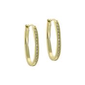 ted baker shivanna: crystal shimmer gold tone hoop earrings