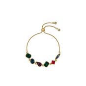 ted baker juliet: jewel chain crystal gold tone drawstring bracelet image