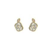 ted baker michelle: crystal cluster gold tone stud earrings image