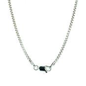 silver heavy box chain 45 cm image