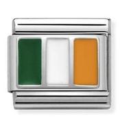 Nomination Silver and Enamel Ireland Flag Charm image
