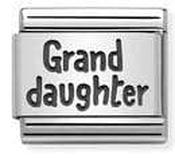 Nomination Silver Oxidised Plate Grand Daughter Charm image