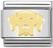 Nomination Yellow Gold Labrador Retriever Dog Charm