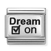 Nomination Silver Oxidised Plate Dream On Charm image