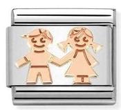 Nomination Rose Gold Children (Boy and Girl) Charm
