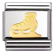 Nomination Yellow Gold Ice Skate Charm image