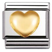 Nomination Yellow Gold Raised Heart Charm image
