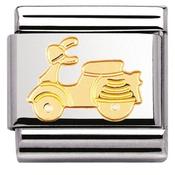 Nomination Yellow Gold Vespa Scooter Charm