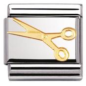 Nomination Yellow Gold Little Scissors Charm image