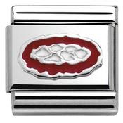 Nomination Silver and Enamel Pizza Charm image