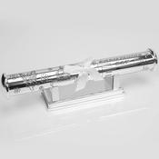 SILVERPLATED CHRISTENING CERTIFICATE HOLDER &amp; STAND