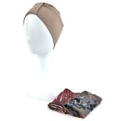 Laura Hat &amp; Scarf Set | Beige Patterned | Rokoko