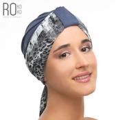 Zanzibar Turban &amp; 2 Scarf Set | Blue Patterned | Rokoko image