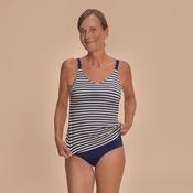 Casoria Striped Tankini Set | Navy &amp; White | Amoena image