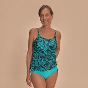 Salerno Tropical Leaf Print Tankini Set | Green Pattern | Amoena image
