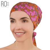 Amsterdam Tie Turban | Airy &amp; Lightweight | Multicoloured Flowers | Rokoko image