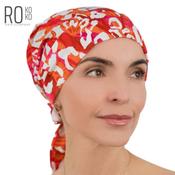 Amsterdam Tie Turban | Airy &amp; Lightweight | Orange Pattern | Rokoko