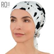 Amsterdam Tie Turban | Airy &amp; Lightweight | White &amp; Black | Rokoko