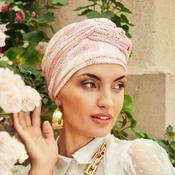 Amber Turban Set | Red Golden Glam | House of Christine image