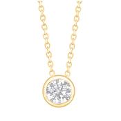 Sliding Diamond Solitaire Necklace 0.28ct