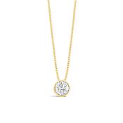 Bezel Set Round Brilliant  Diamond Solitaire Pendant 0.70ct image