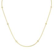 Multi Station Diamond Necklace 0.80ct