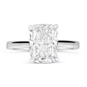 Cushion Solitaire Engagement Ring 2.50ct