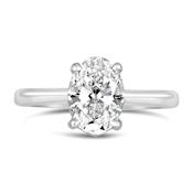 Oval Diamond Solitaire Engagement Ring 1.51ct image