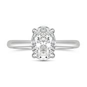 Oval Diamond Solitaire Engagemrnt Ring 1.09ct image