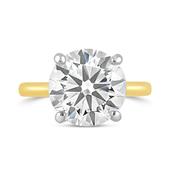 Round Brilliant Solitaire Diamond Ring 3.34ct image