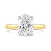 Oval Cut Diamond Solitaire Engagement Ring 2.53ct image