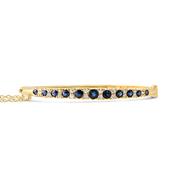 Vintage Sapphire &amp; Diamond Graduated Bangle image