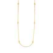 Gold &amp; Diamond Multi Station Double Chain Necklace image