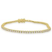 Round Brilliant Cut Diamond Tennis Bracelet 2.33ct image