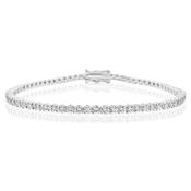 Round Brilliant Cut Diamond Tennis Bracelet 3.17ct image