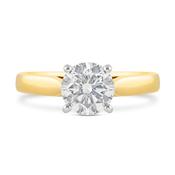 Classic Round Brilliant Cut Solitaire Diamond Ring 1.40ct image