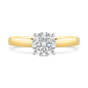 Classic Round Brilliant Cut Solitaire Diamond Ring 1.01ct image