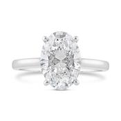 Oval Solitaire Engagement Ring 3.06ct image