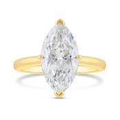 Marqusie Cut Solitaire Diamond Engagement Ring 3.09ct image