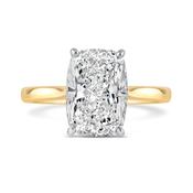 Cushion Cut Solitaire Diamond Engagement Ring 5.00ct image