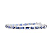 Vintage Italian Sapphire 12.45ct &amp; Diamond Bracelet image
