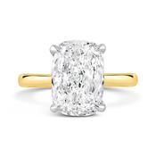 Cushion Cut Solitaire Engagement Ring 4.04ct image
