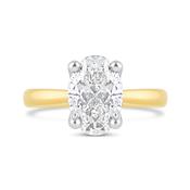 Oval Diamond Solitaire Ring 2.03ct image