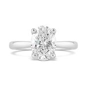 Oval Cut Diamond Solitaire Engagement Ring 2.06ct image
