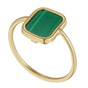 Rectangular Malachite Disc Ring image