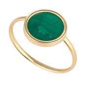 Round Malachite Disc Ring image