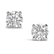 Diamond Solitaire Stud Earrings 0.50ct